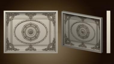 3D model The ceiling is carved (STL)