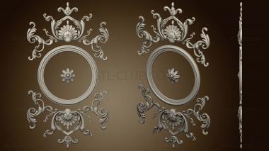 3D model Ceiling socket or door decor (STL)