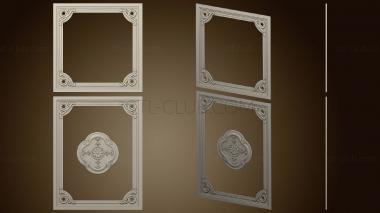 3D model Panel with central outlet (STL)