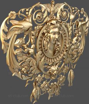 3D model Madonna with birds (STL)