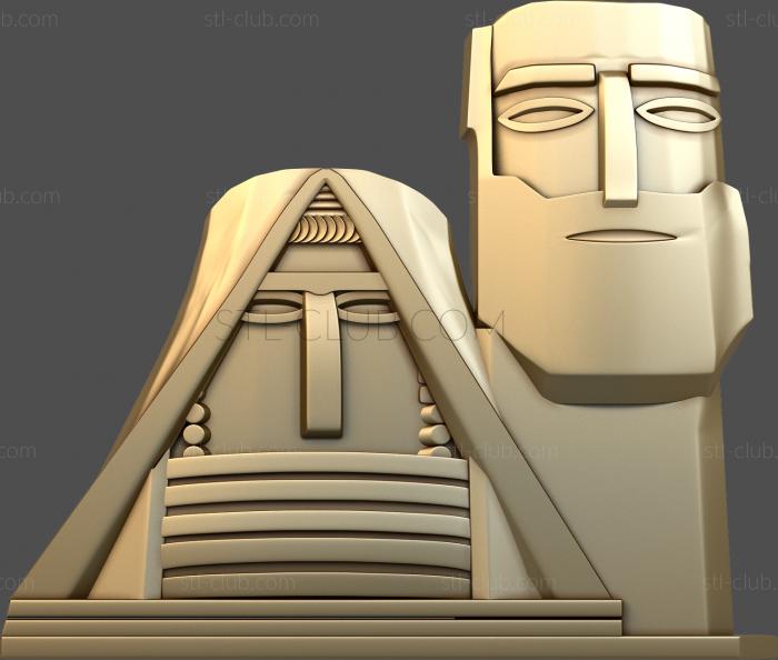 3D model Stone heads (STL)