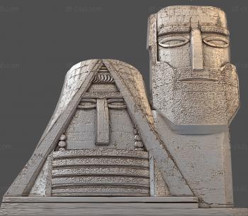 3D model Stone heads (STL)