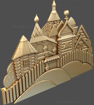 3D model Wooden houses (STL)