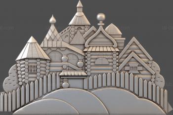 3D model Wooden houses (STL)