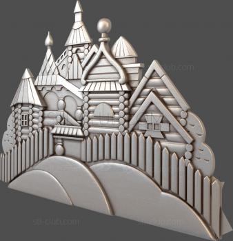 3D model Wooden houses (STL)