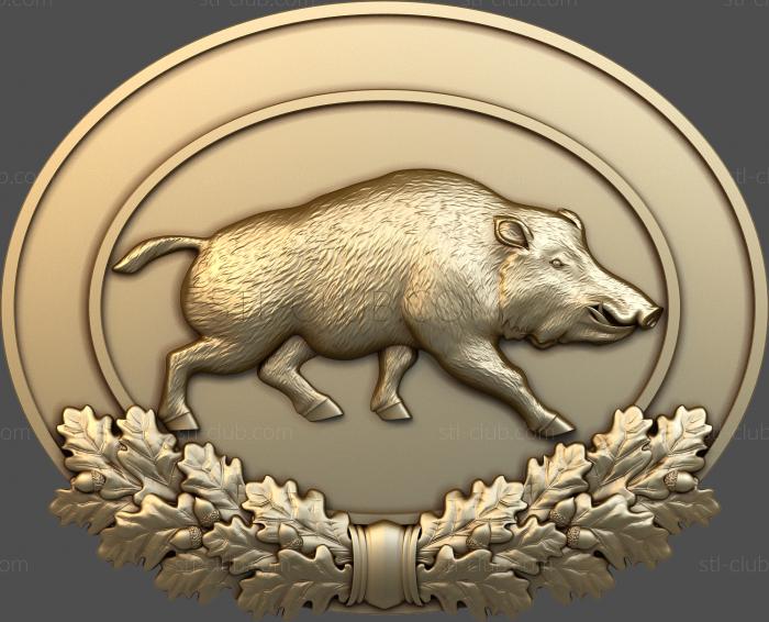 3D model Wild boar (STL)