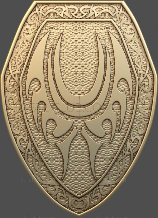 Oval shield