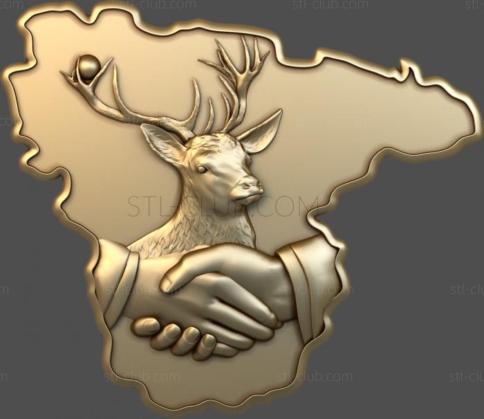 3D model Hands and deer (STL)