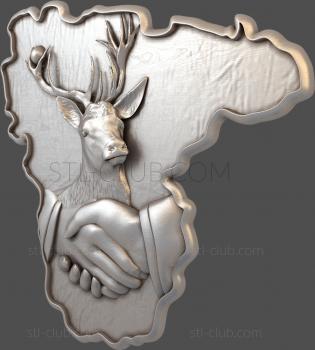 3D model Hands and deer (STL)