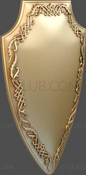 3D model Shield with an ornament (STL)