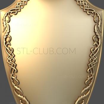 3D model Shield with an ornament (STL)