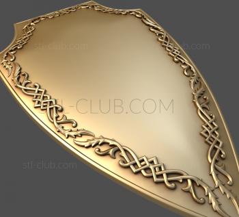 3D model Shield with an ornament (STL)