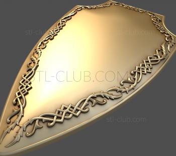 3D model Shield with an ornament (STL)