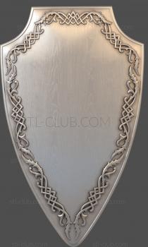 3D model Shield with an ornament (STL)