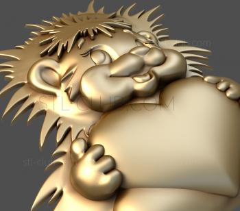 3D model Hedgehog with a heart (STL)