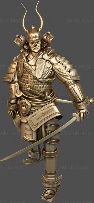 3D model Japanese warrior (STL)