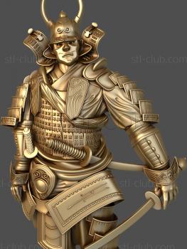 3D model Japanese warrior (STL)