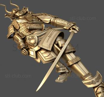 3D model Japanese warrior (STL)