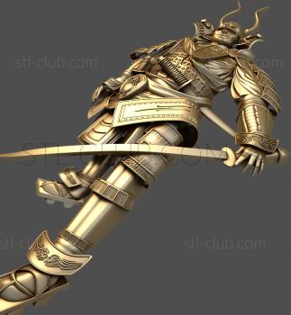 3D model Japanese warrior (STL)