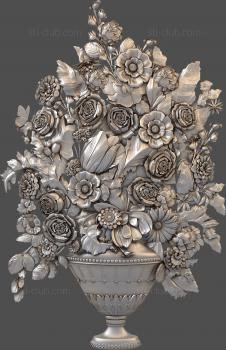 3D model Vase with flowers (STL)