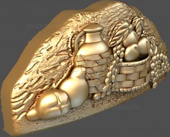 3D модель Натюрморт с фруктами (STL)