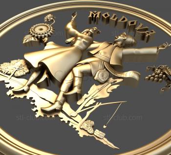 3D model Moldovan motives (STL)