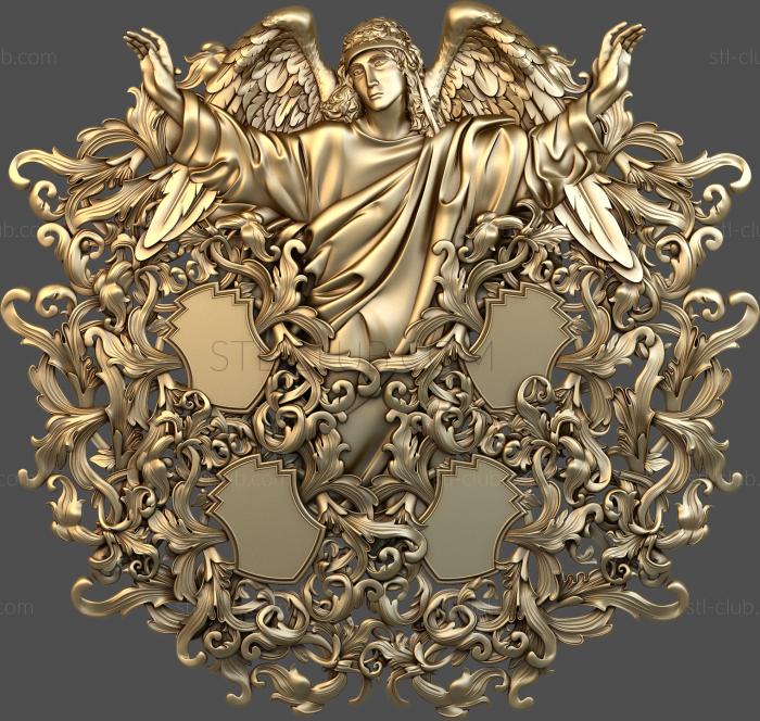 3D model Angel and medallions (STL)