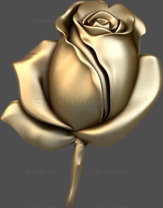 3D model Rosebud (STL)