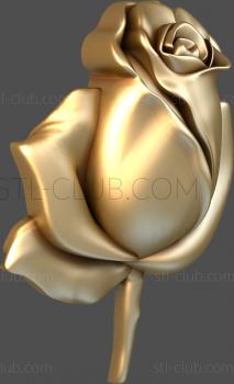 3D model Rosebud (STL)