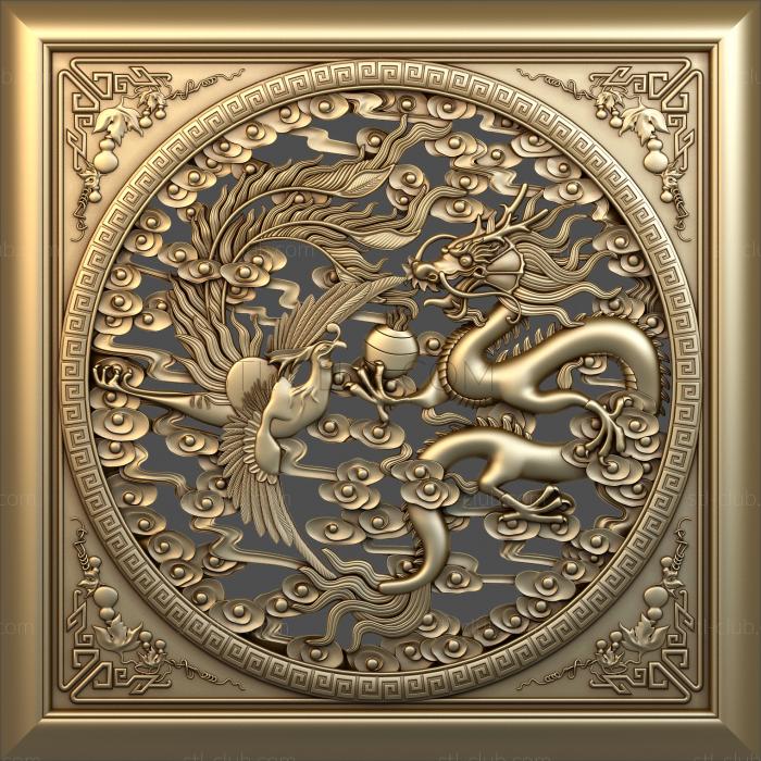 3D model Chinese dragon and salt (STL)