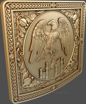 3D model Panel with an eagle (STL)