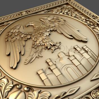 3D model Panel with an eagle (STL)