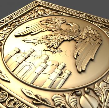 3D model Panel with an eagle (STL)