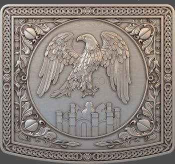 3D model Panel with an eagle (STL)