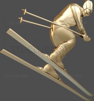 3D model Skier (STL)