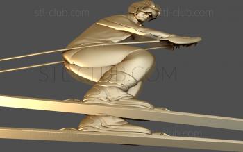 3D model Skier (STL)