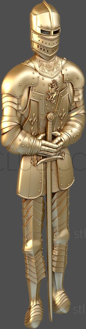 3D model Knight with a sword (STL)