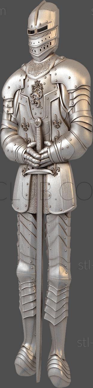 3D model Knight with a sword (STL)