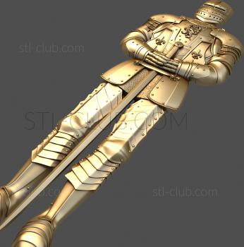 3D model Knight with a sword (STL)