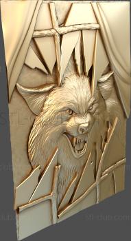 3D model The snarling wolf (STL)