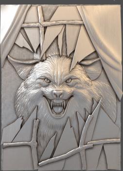 3D model The snarling wolf (STL)