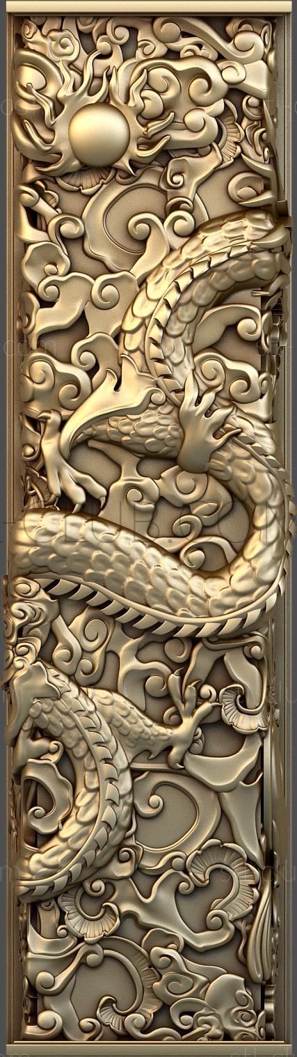 Chinese dragon on a pole