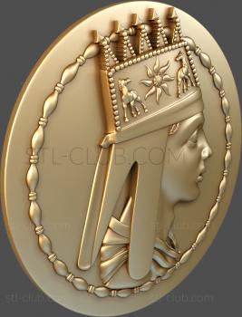 3D model Antique coin (STL)