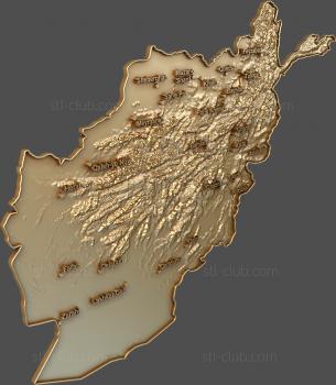 3D model Map of the area (STL)