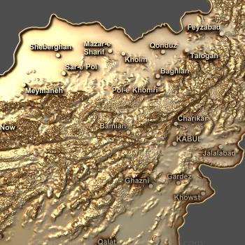 3D model Map of the area (STL)