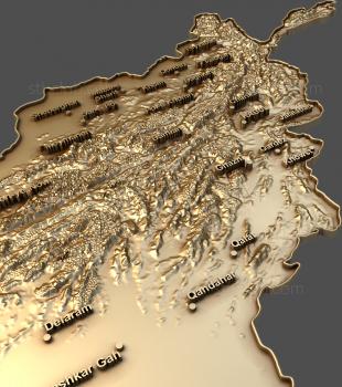 3D model Map of the area (STL)