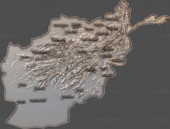 3D model Map of the area (STL)