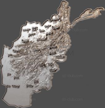 3D model Map of the area (STL)