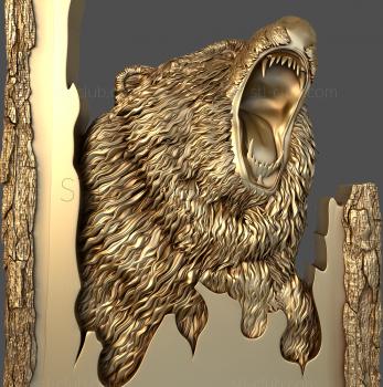 3D model Roaring bear (STL)