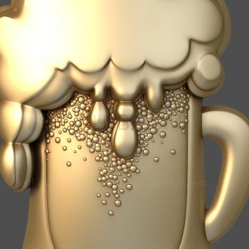 3D model A mug of beer (STL)